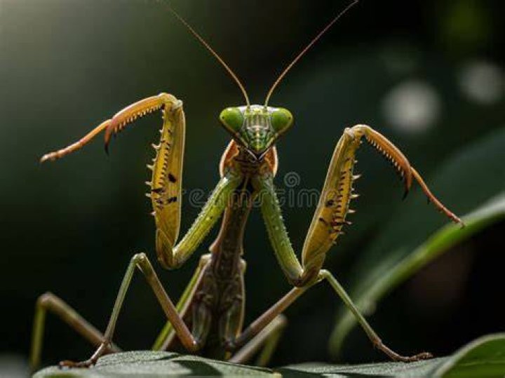 The mantis is a formidable predator
