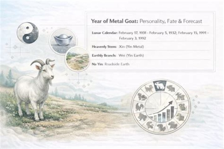 The Metal Goat represents reliability, confidence, and systematic in the zodiac