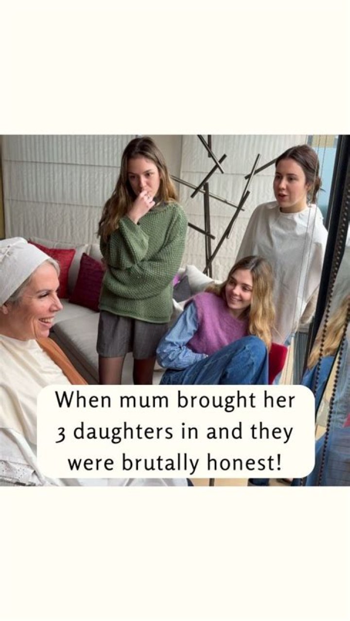  The mum revealed her daughters were 'happy' with the arrangement