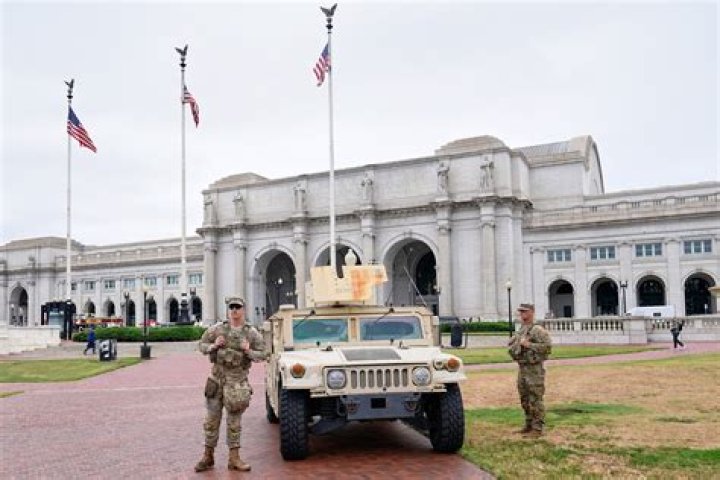 The National Guard were at the US Capitol