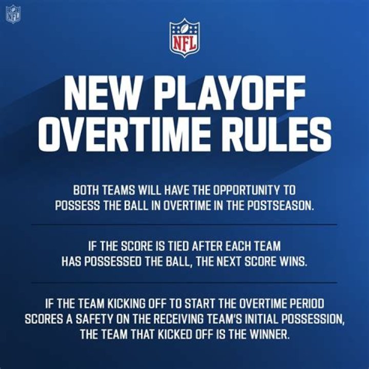 The NFL has adjusted overtime rules for the Super Bowl