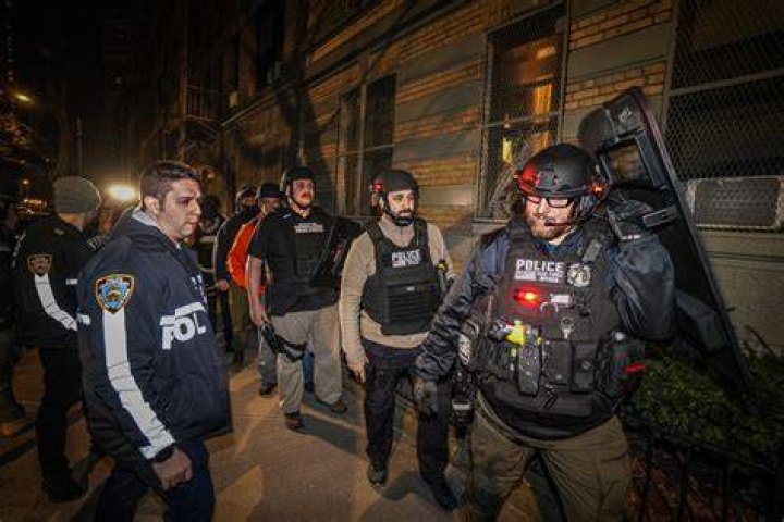 The NYPD took photos at the scene