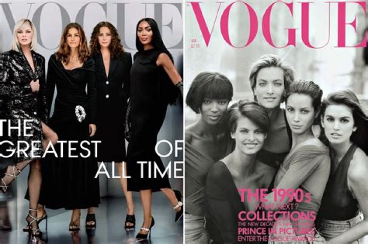 The original supermodels of the 1990s Cindy Crawford, Naomi Campbell, Christy Turlington, and Linda Evangelista will grace the cover of Vogue's September issue