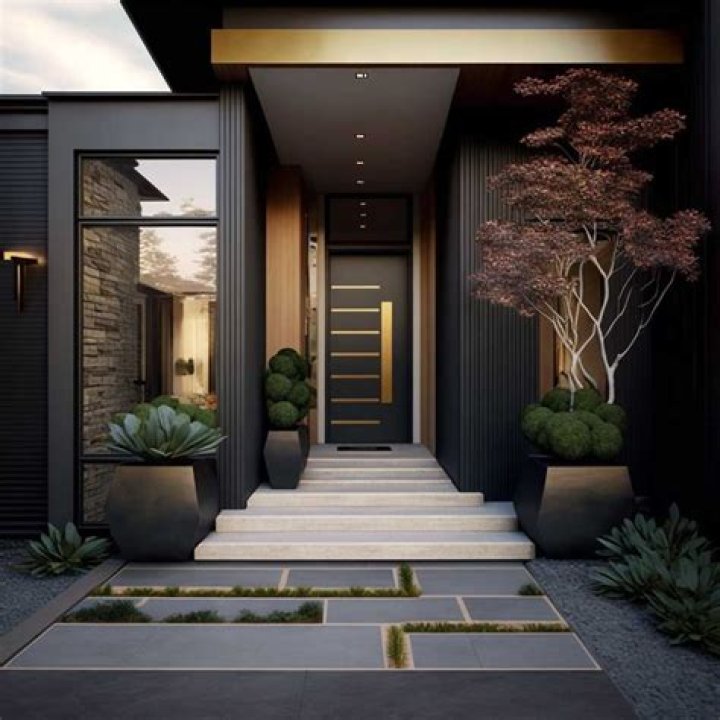 The outside entrance to the home bar