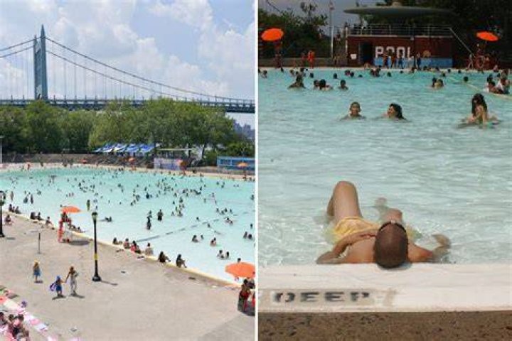 The pool which once hosted A-list parties