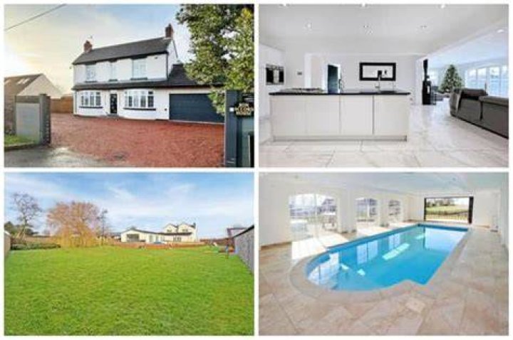 The property has five bedrooms and seven bathrooms
