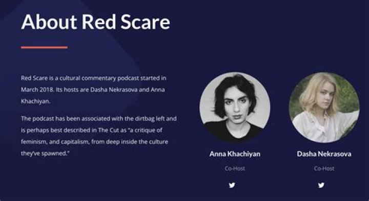 The Red Scare podcast is produced in New York