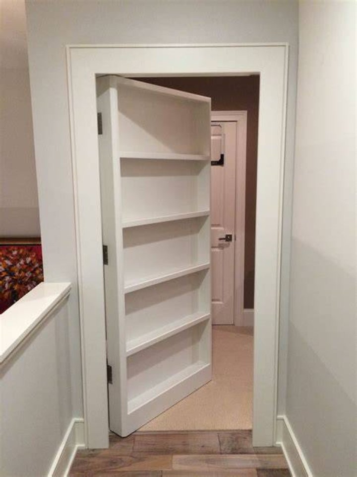 The revealed a secret door which leads to an immaculate pantry