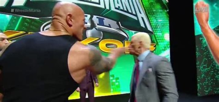The Rock ended up slapping Rhodes after he made their row personal