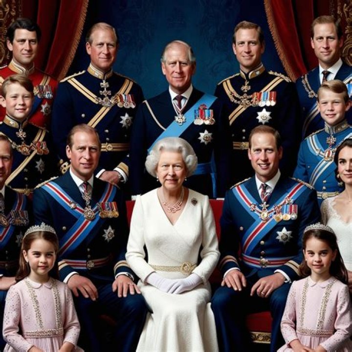The Royal Family, led by The King, followed The Queen's coffin into Westminster Abbey on Monday