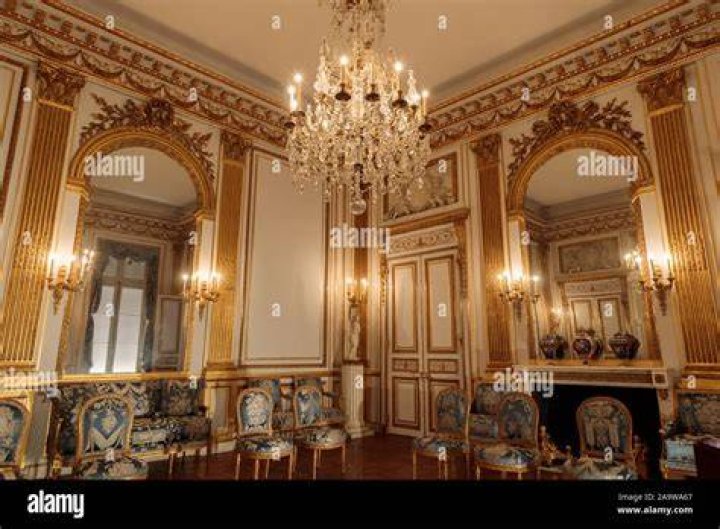 The Salon Dore is the president's office within the vast palace