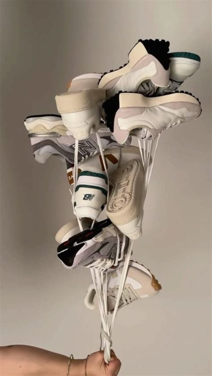 The shoe includes plenty of references to the state's cow-based produce