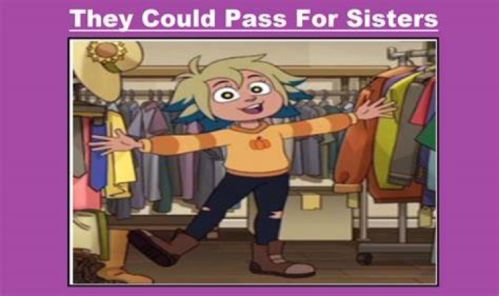 The sisters could almost pass as twins