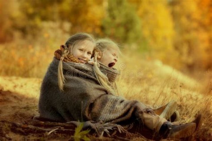 The sisters wrapped up warm when climbing the mountains