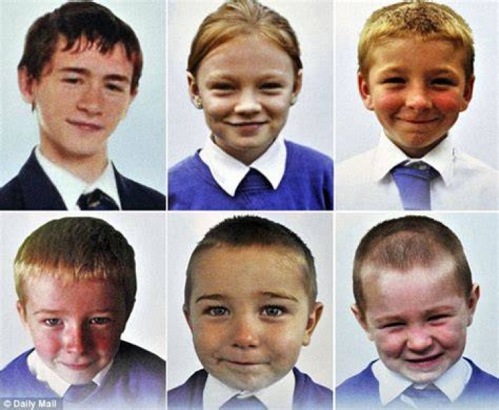 The six tragic victims - Duwayne, 13, John, nine, Jayden, eight, Jessie, six, Jade, 10 and Jack, five
