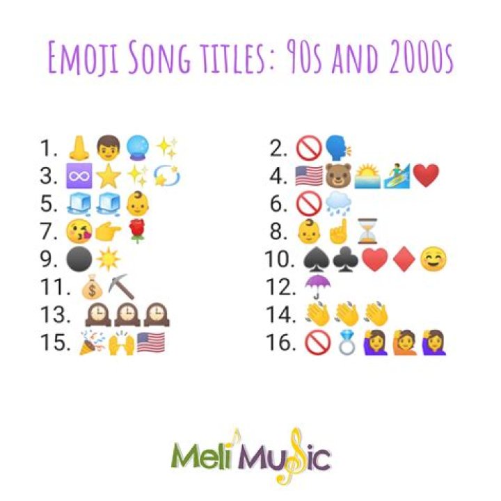 The songs are represented by a planet, the Earth, a heart symbol, some stars and the infinity symbol
