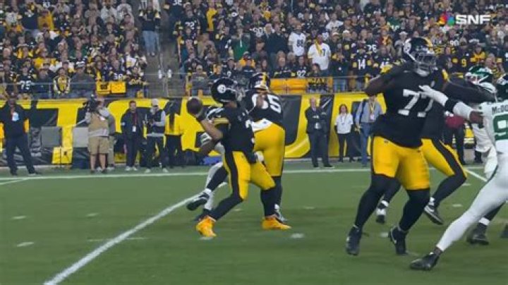 The Steelers threw a deep pass on fourth and two and turned the ball over
