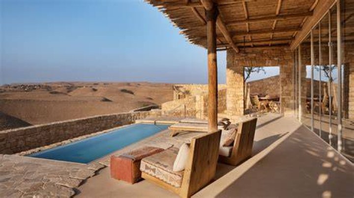 The stunning desert hotel also features a state-of-the-art spa and gym for rich guests