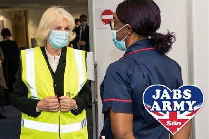 The Sun Jabs Army volunteers at the Castle Quarter Mall in Norwich