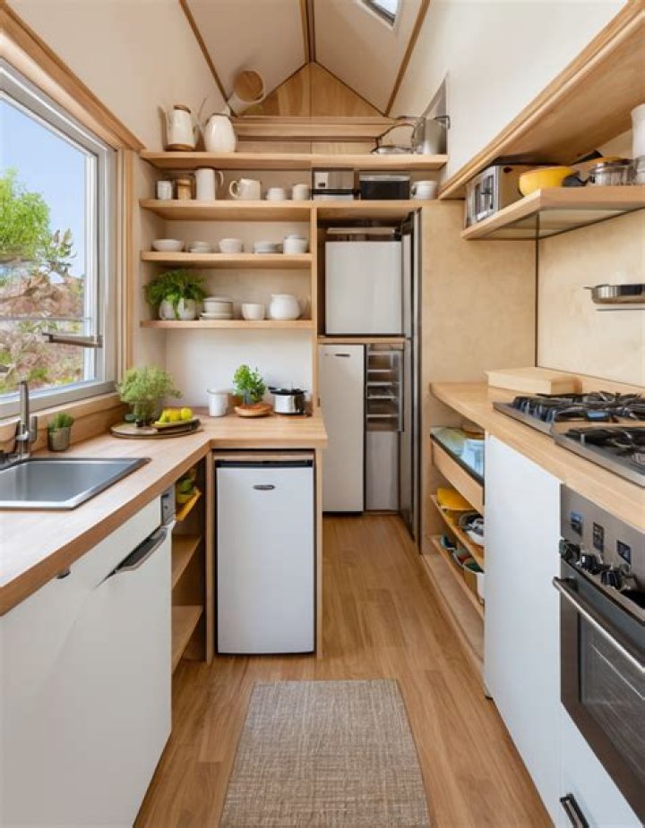 The tiny home kitchen was cooking up some super dreamy vibes
