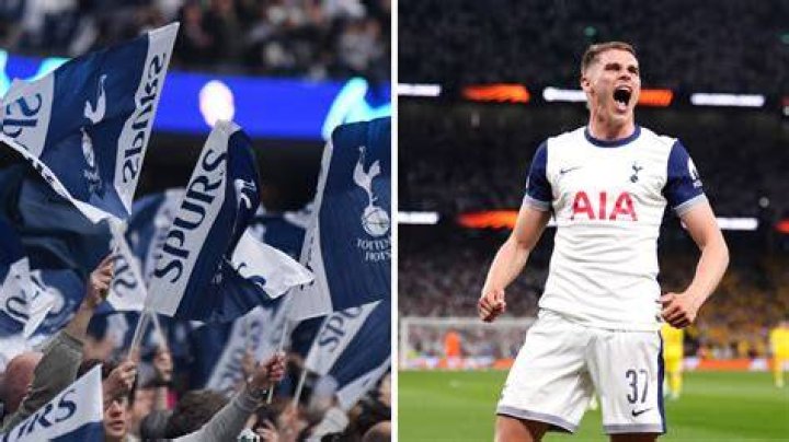 The Tottenham defender shared a photo of him cutting the umbilical cord