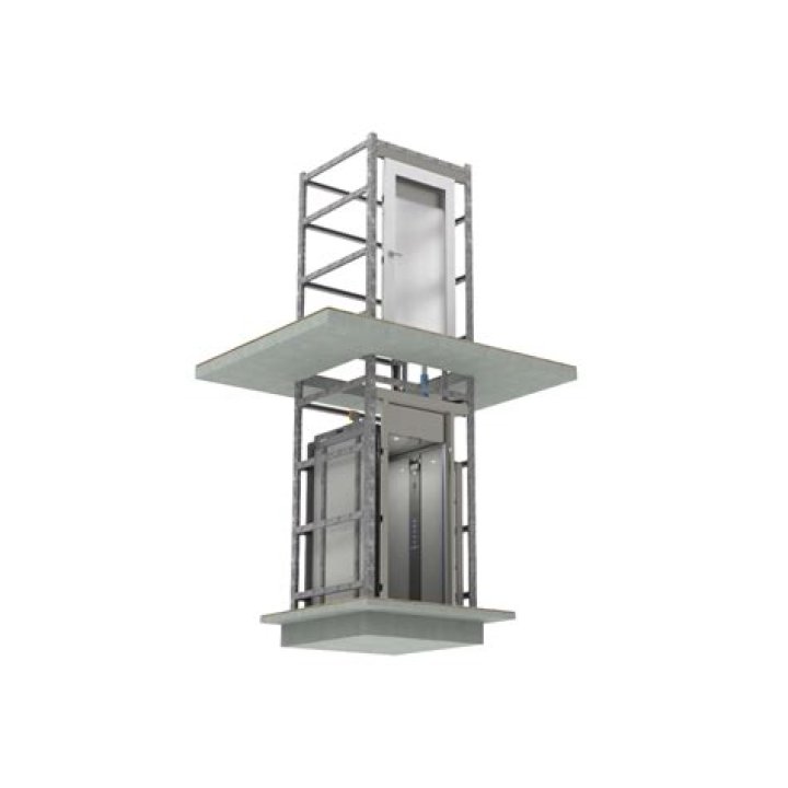  The tower contains a lift for residents' cars