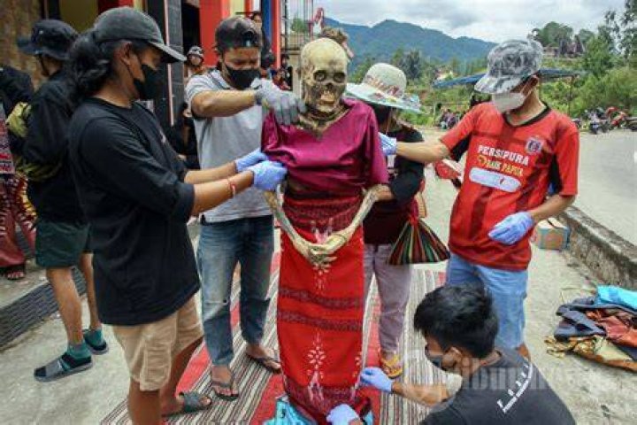  The tribe keep the bodies of their loved ones in their homes for weeks, if not months, after they die