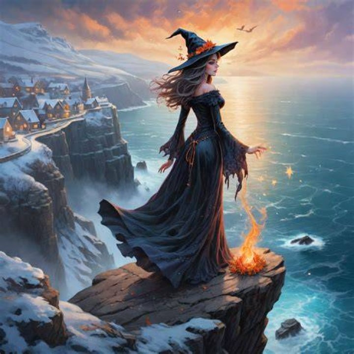 The witch overlooking the Piques' home