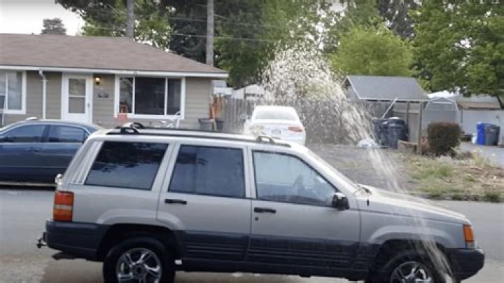 The YouTuber constantly sprayed the neighbor's car with water