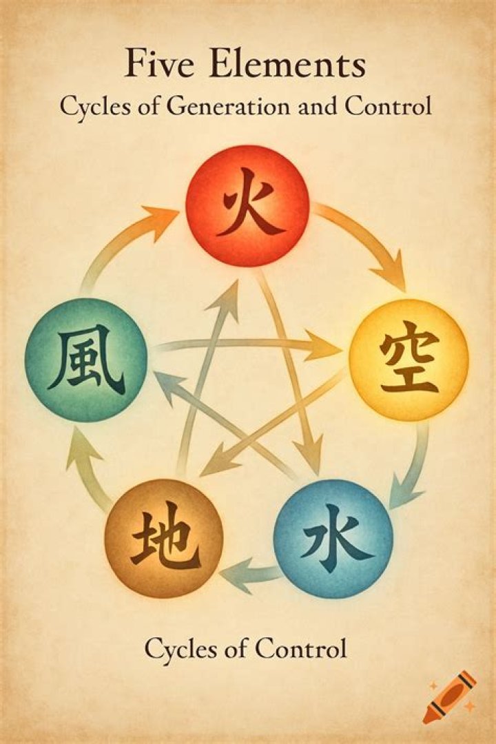 There are five elements in the Chinese Zodiac: Water, Metal, Wood, Fire, and Earth