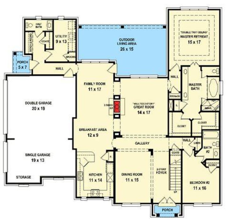 There are five spacious bedrooms in Serena's Beverly Hills mansion