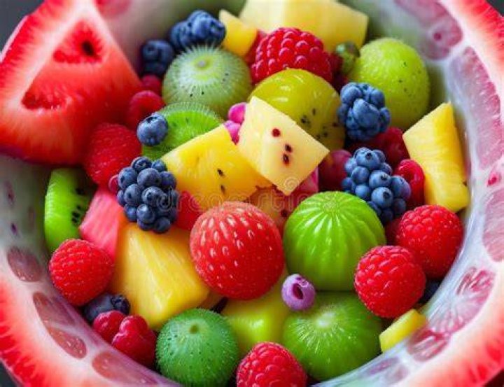 They enjoyed various fruits while they hung out poolside