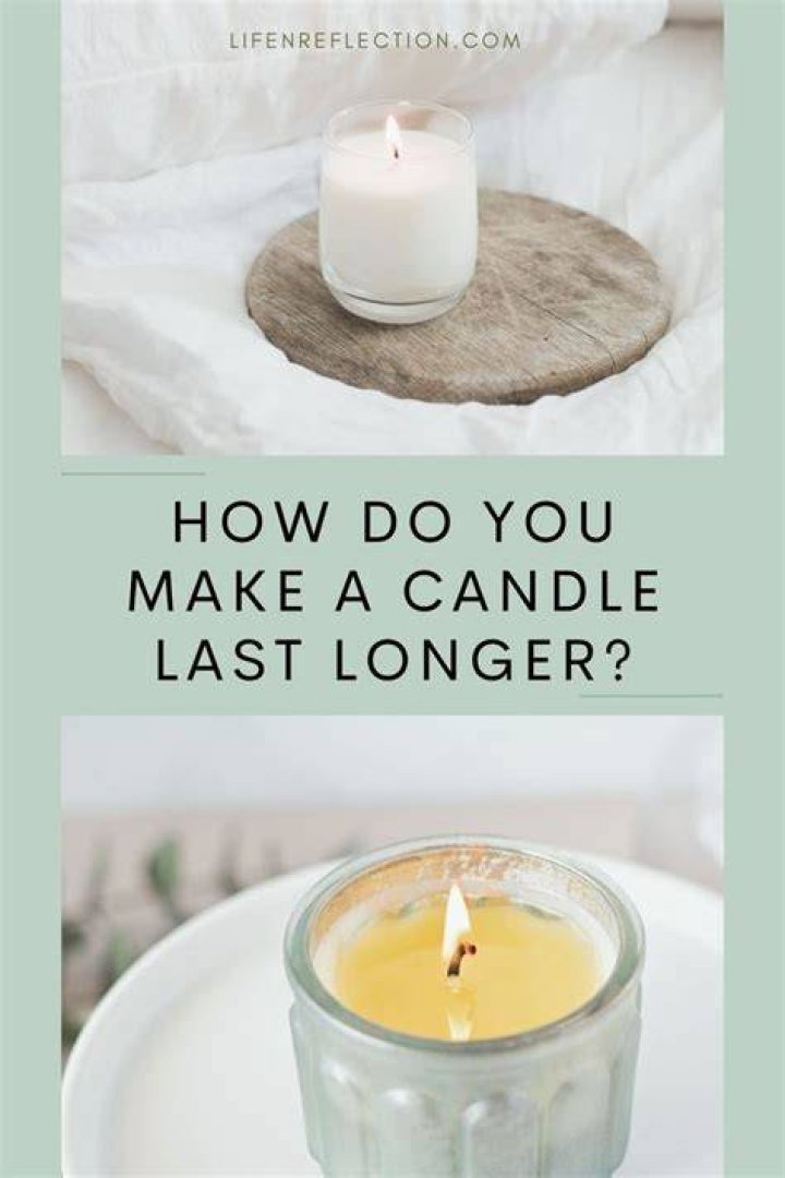 This candle will probably last a lot longer than a bouquet of flowers