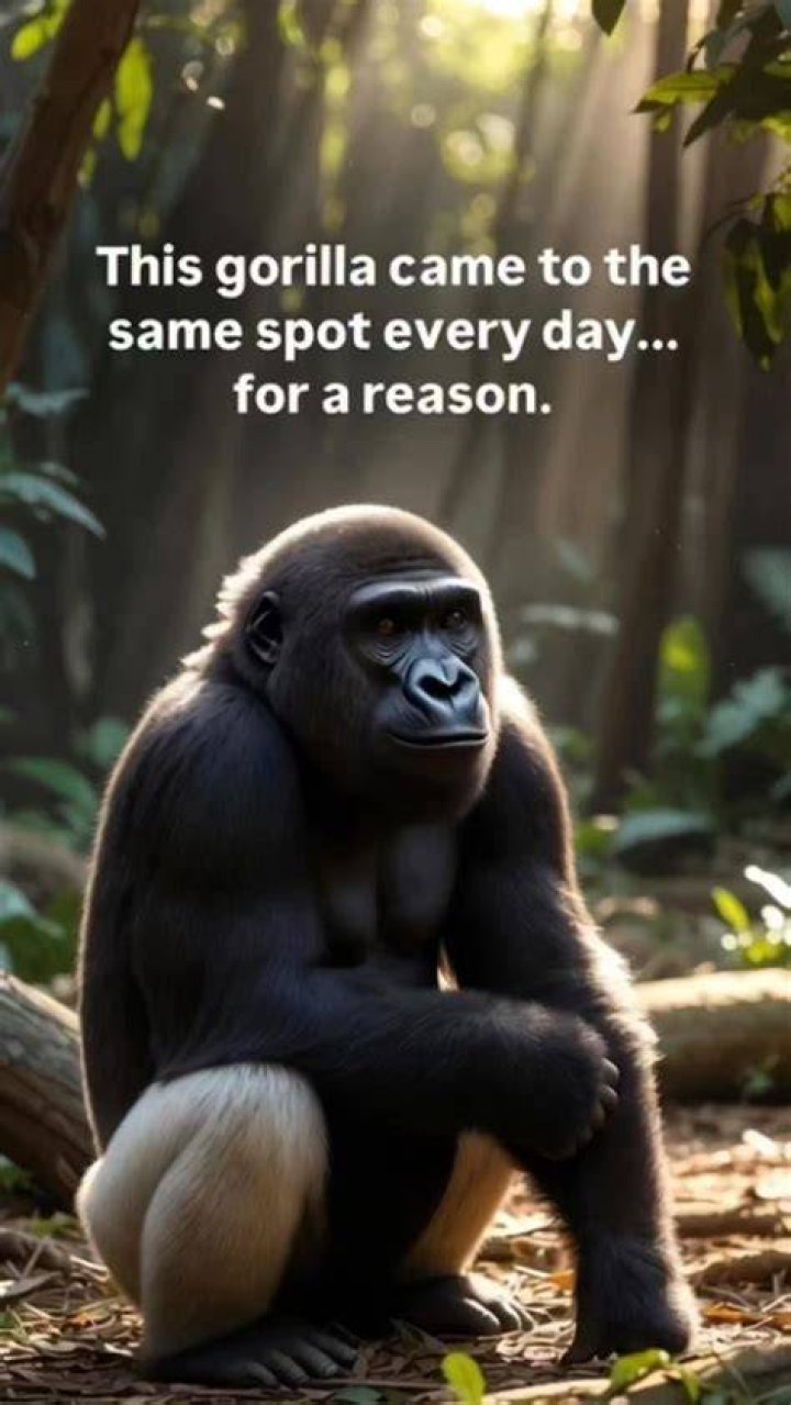 This gorilla seems just about fed up.