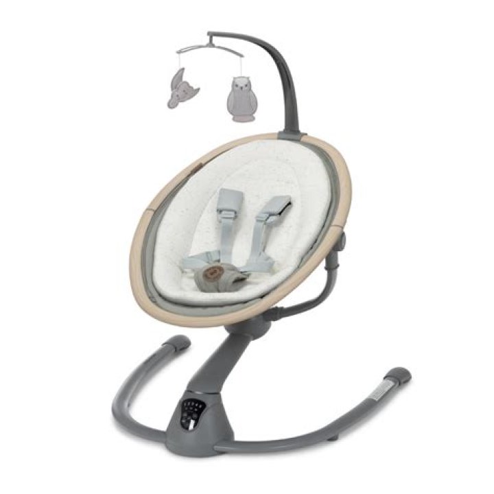 This lightweight infant swing conveniently disassembles into two parts, so you can store it away in tight spots