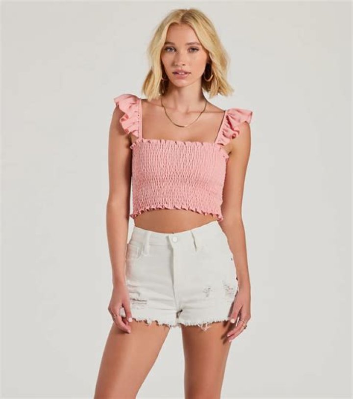 This pink top doesn't even look like it's from an old dance costume