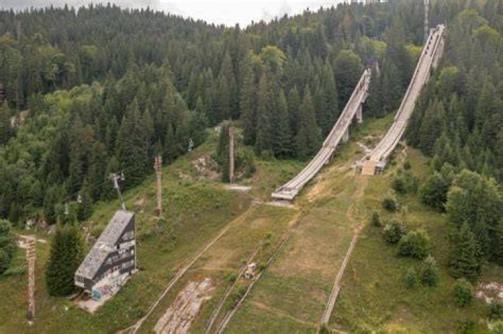 This Sarajevo ski jump venue is wrecked