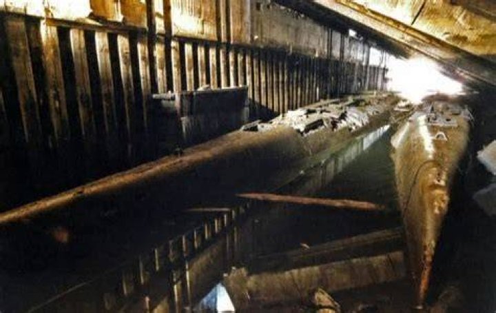 Three U-boats today remain entombed at the site
