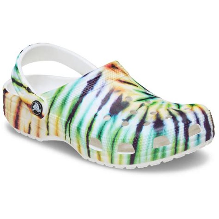 tie-dye Crocs
