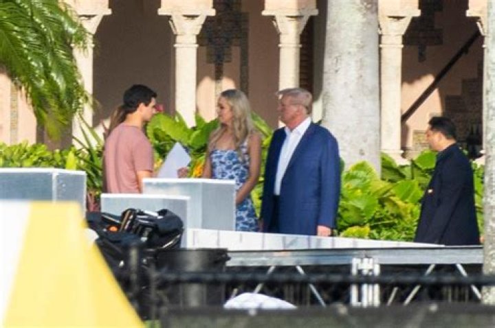 Tiffany Trump was spotted in a blue swimsuit on the beach