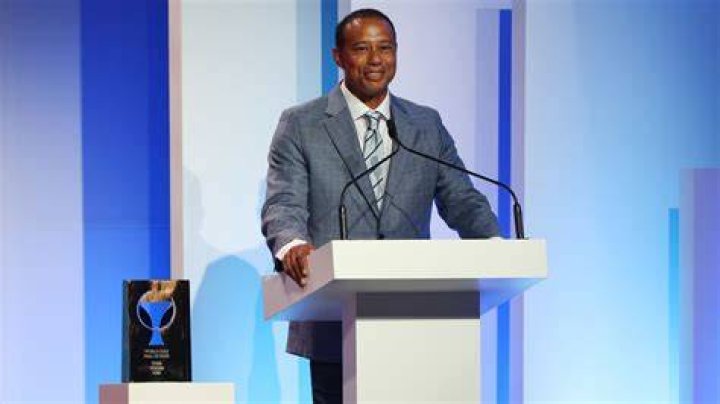 Tiger Woods was inducted into the World Golf Hall of Fame by his daughter, Sam