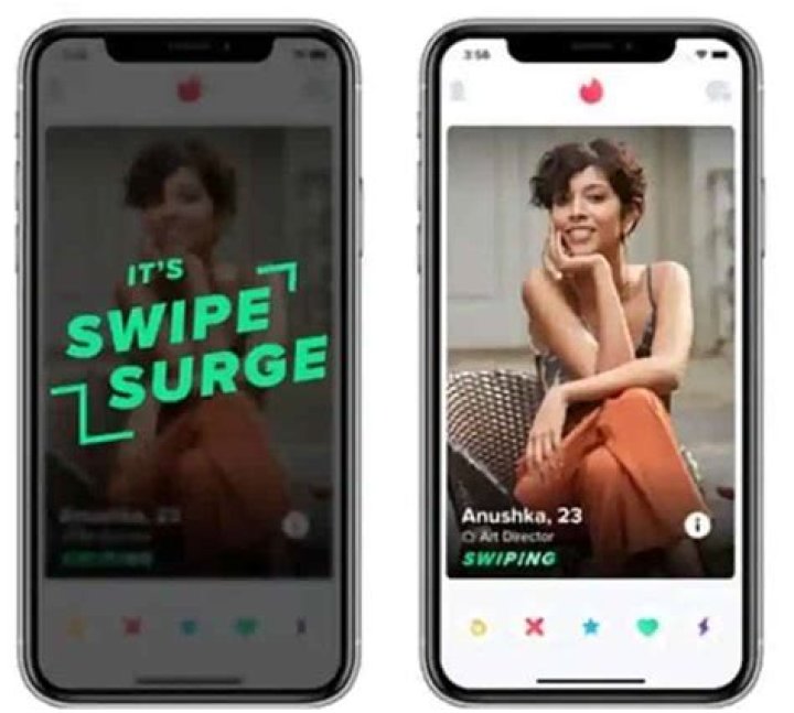 Tinder launches Swipe Surge