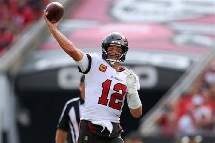 Tom playing for the Buccaneers recently