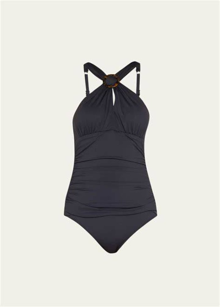 Tommy Bahama Sun Cat High Neck One-Piece Swimsuit