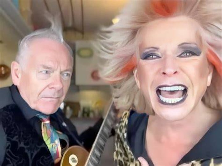 Toyah put on a raunchy display as she performed Toxic by Britney Spears