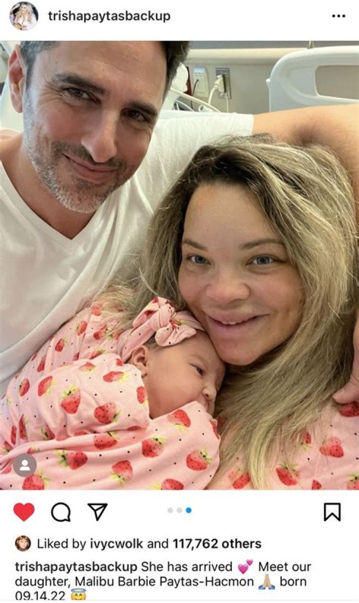 Trisha Paytas gave birth to their first child, the social influencer revealed she was expecting in February 2022