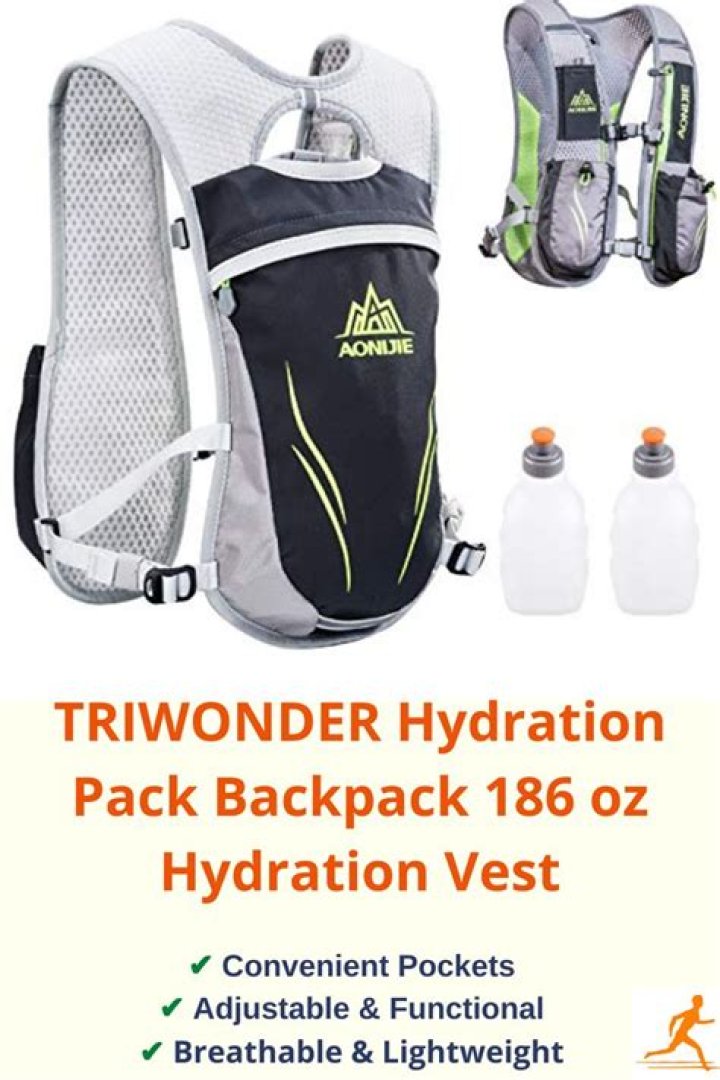 TRIWONDER Hydration Pack Backpack 5.5L Outdoors Mochilas Trail Marathoner Running Race Hydration Vest (Rose Red - Only Vest)