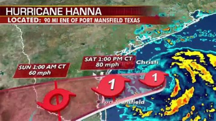  Tropical Storm Hanna was upgraded to a hurricane, the US National Hurricane Center said on Saturday