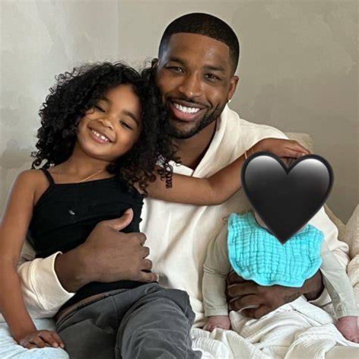 True Thompson held baby Tatum in her arms