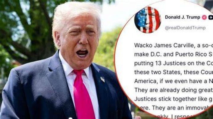 Trump has stuck to posting Twitter videos of his progress 